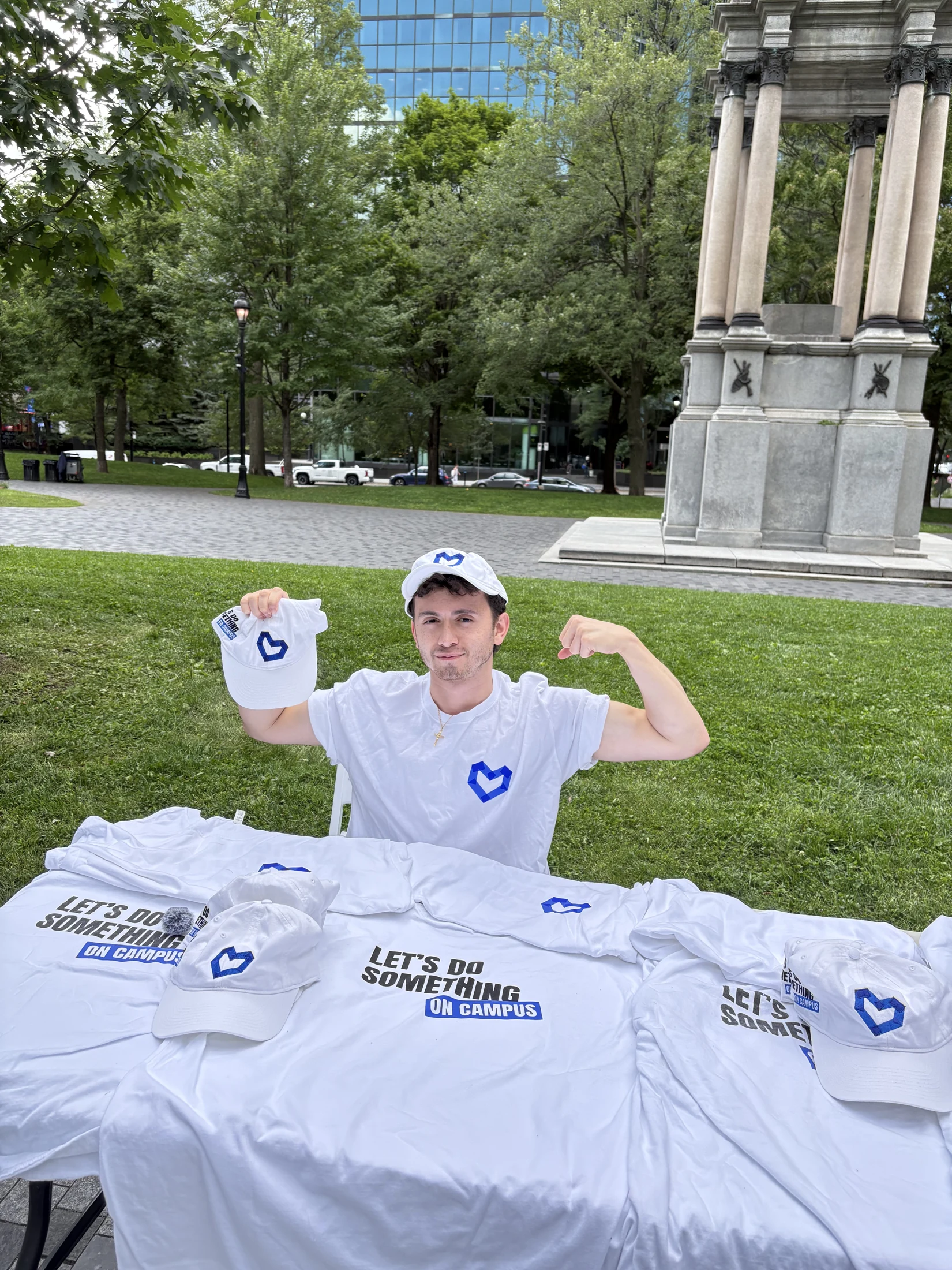 Justice at a Let’s Do Something on Campus table